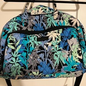 Vera Bradley Blue Floral Quilted Women's Bag - Blue and Black